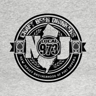 NJ CRAFT BEER DRINK LOCAL 973 T-Shirt